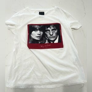 White Graphic T-Shirt - Terry O’Neil Archives